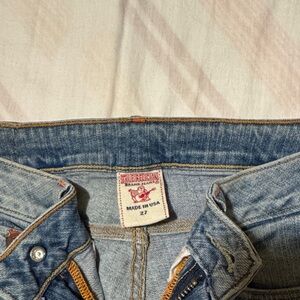 True Religion Distressed Blue Jeans